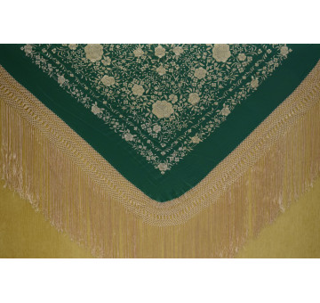 Mantón mano seda 140cm 2