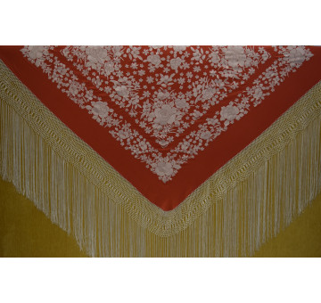 Mantón mano seda 140cm