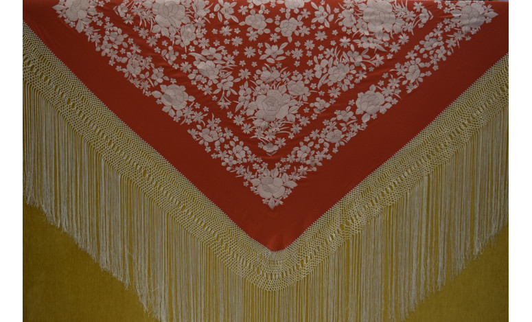 Mantón mano seda 140cm
