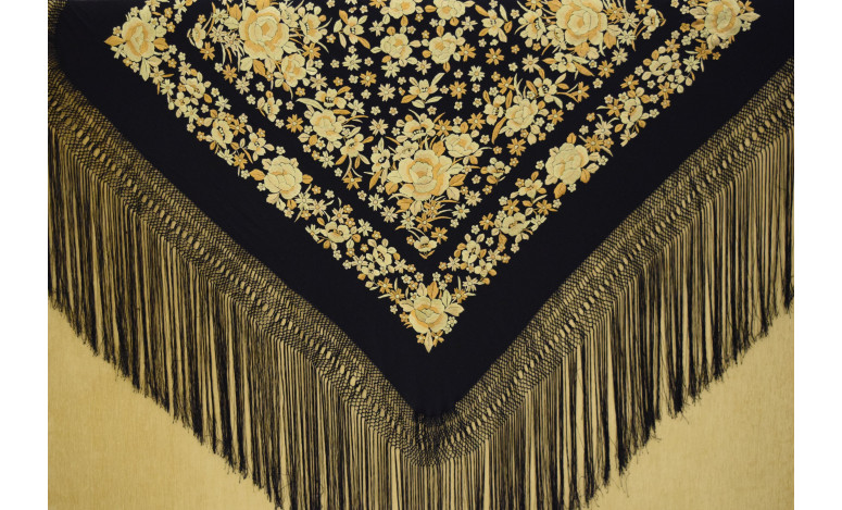 Mantón mano seda 140cm