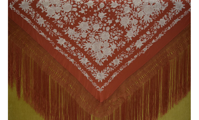 Mantón mano seda 140cm