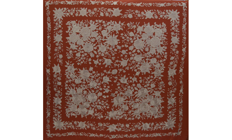 Mantón mano seda 140cm