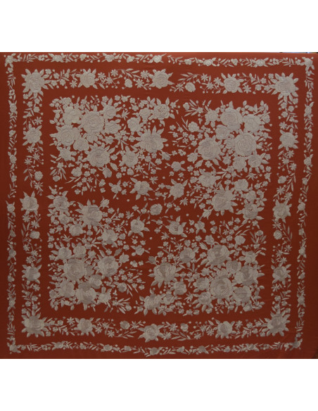 Mantón mano seda 140cm