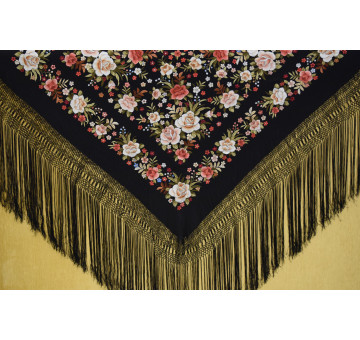 Mantón mano seda 140cm