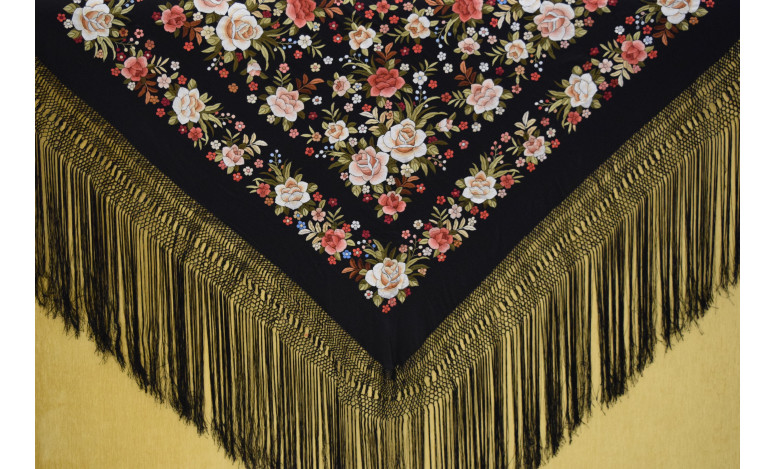 Mantón mano seda 140cm