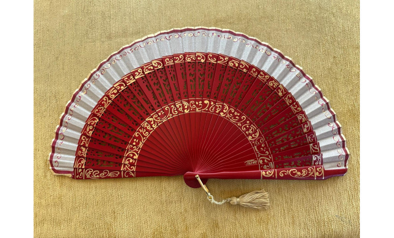 Abanico liso calado
