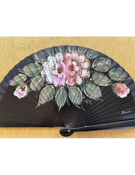 Abanico bolso flores