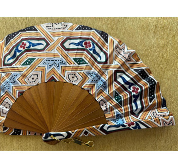Abanico seda arabesco 2