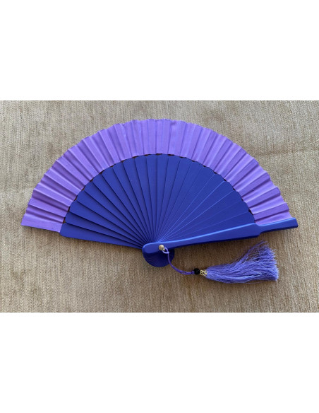 Abanico mini seda liso con funda