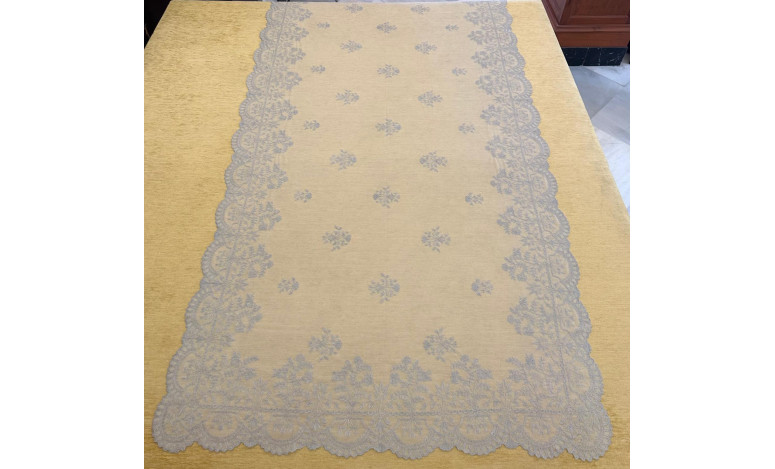 Mantilla semimanual 110*240 gris