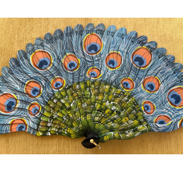 Abanico baraja pavo real 2