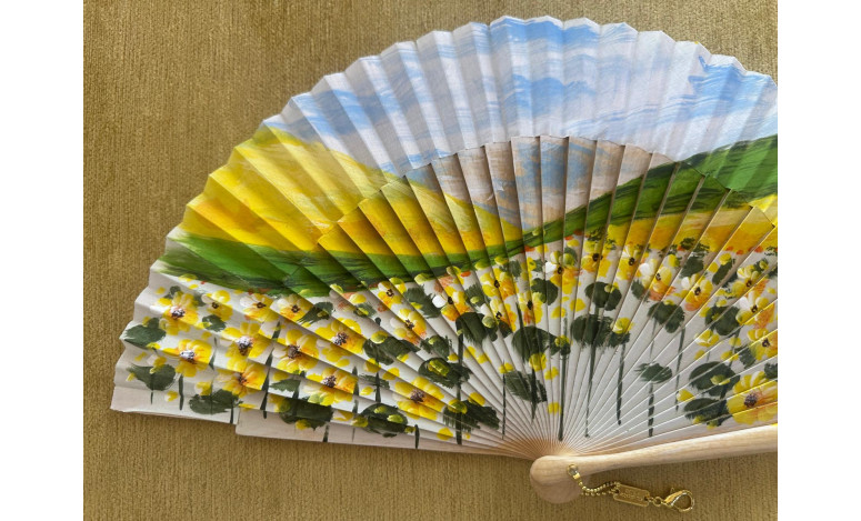 Abanico campo girasoles