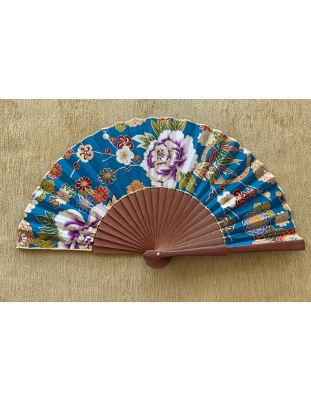 Abanico peral estampado