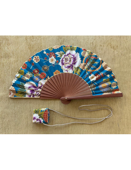 Abanico peral estampado