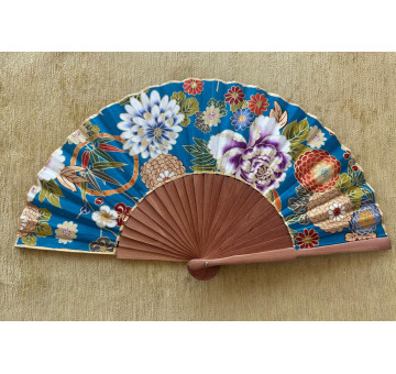 Abanico peral estampado
