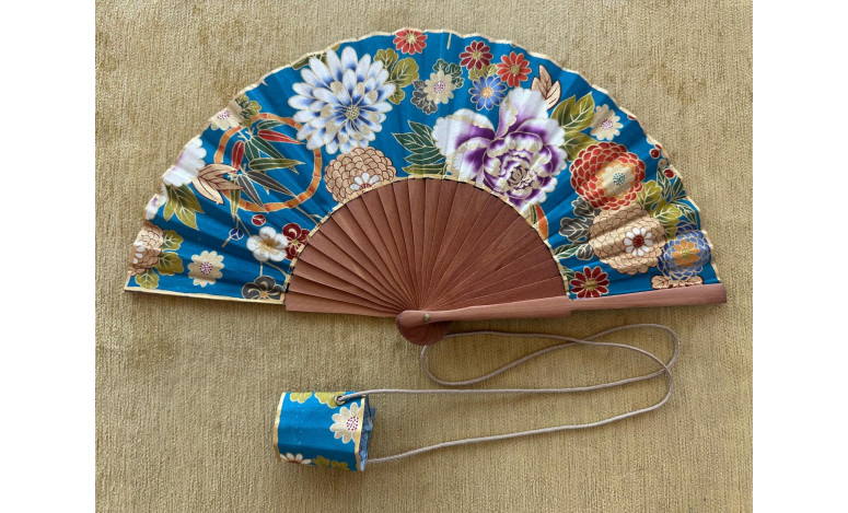 Abanico peral estampado