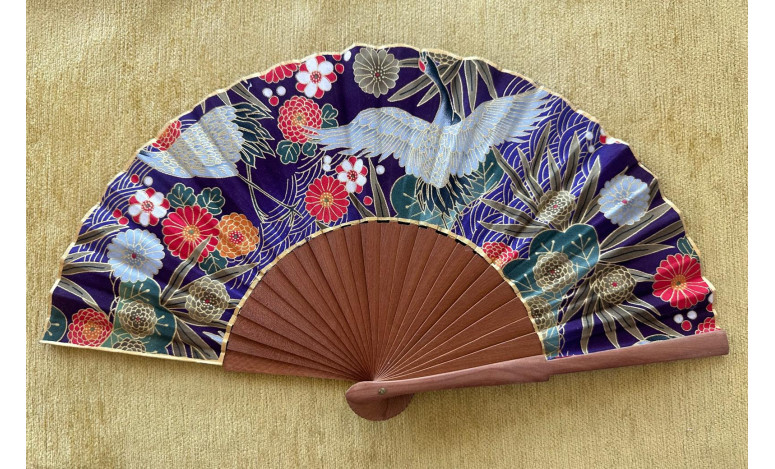 Abanico peral estampado