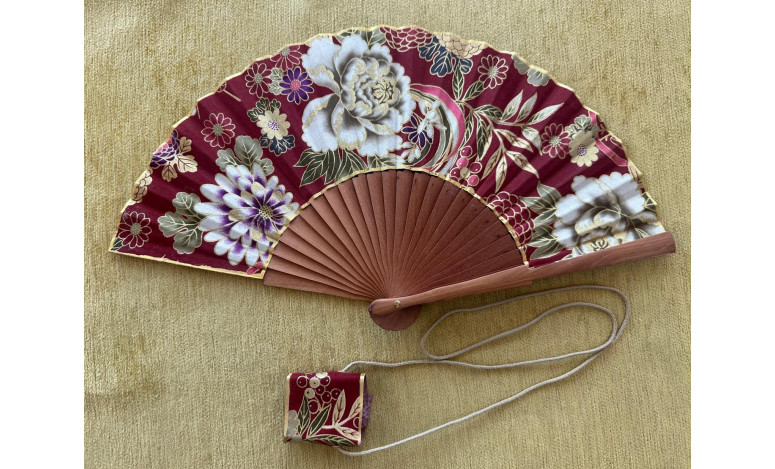 Abanico peral estampado