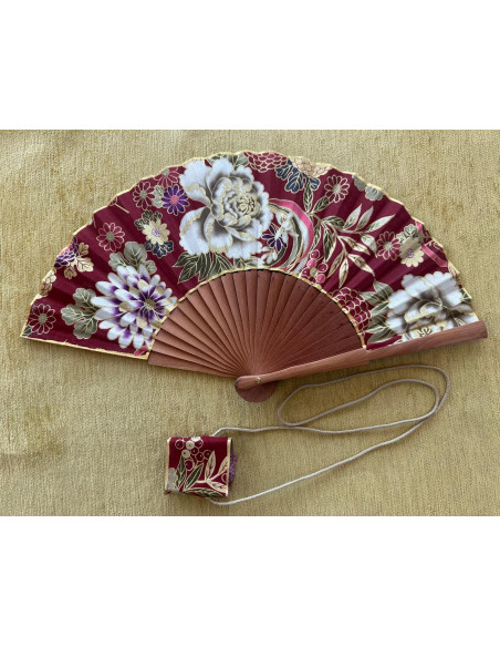 Abanico peral estampado
