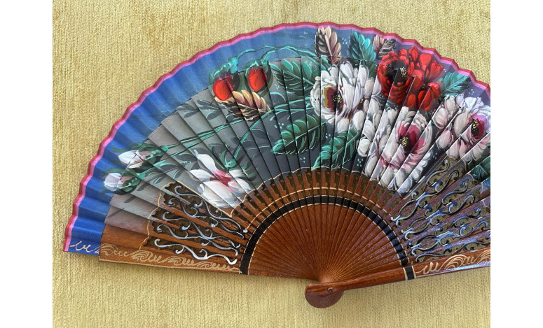 Abanico rosas
