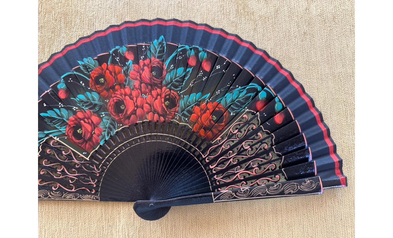 Abanico rosas