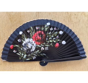 Abanico bolso rosas