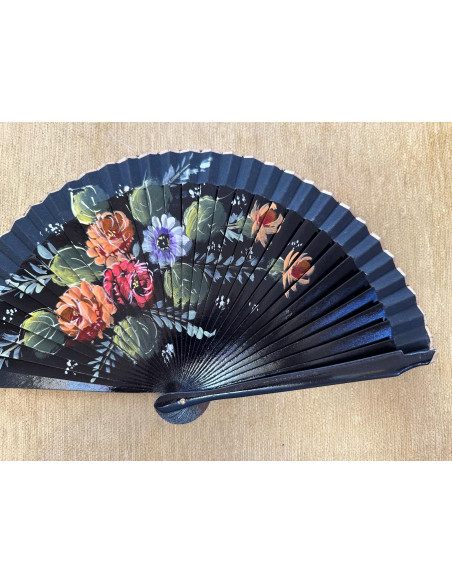 Abanico bolso flores