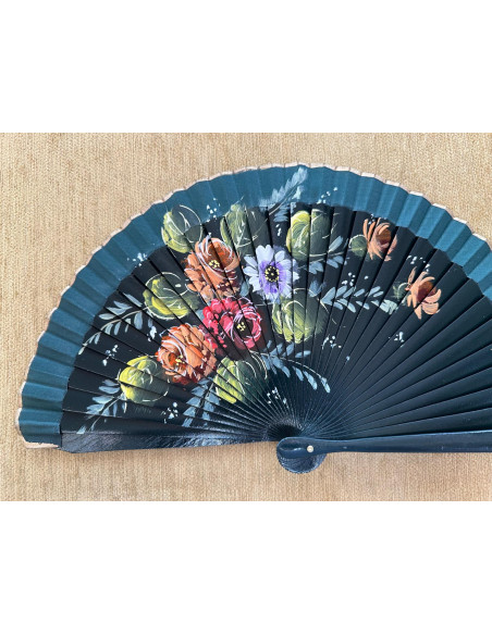 Abanico bolso flores