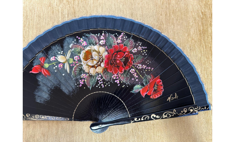 Abanico rosas