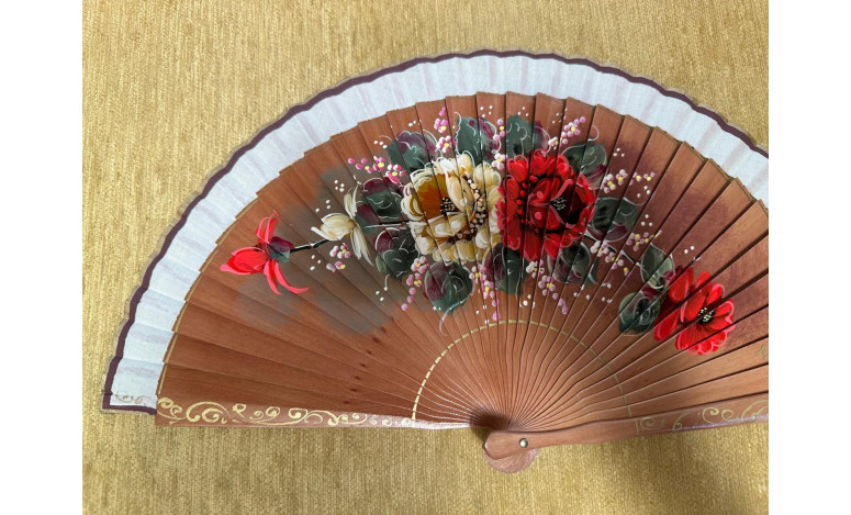 Abanico rosas