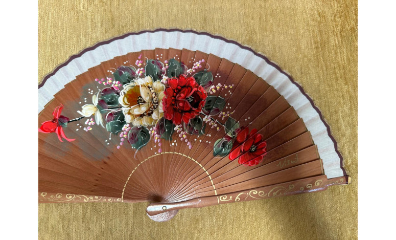 Abanico rosas