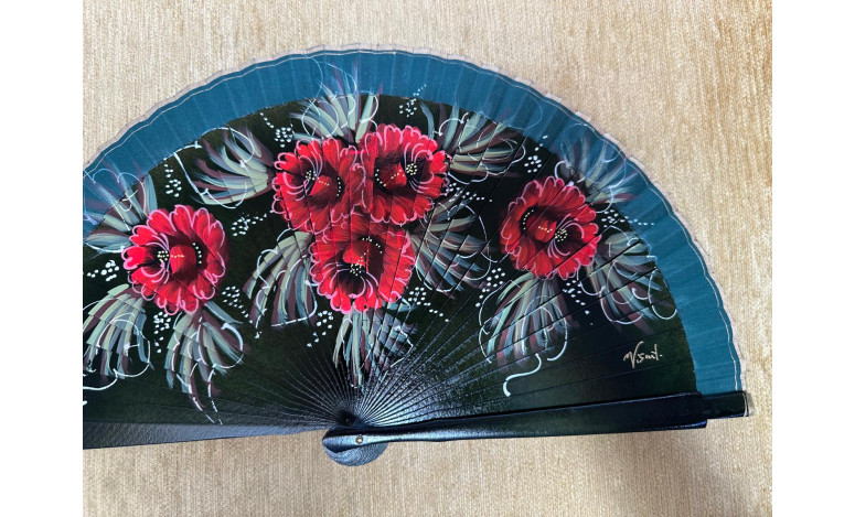 Abanico rosas
