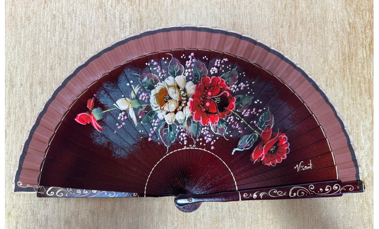 Abanico rosas