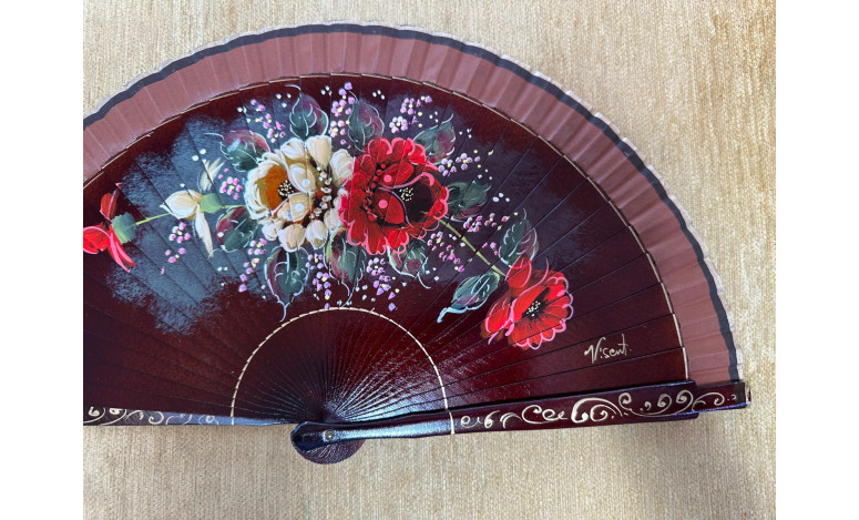 Abanico rosas
