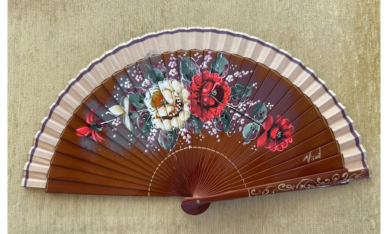 Abanico rosas