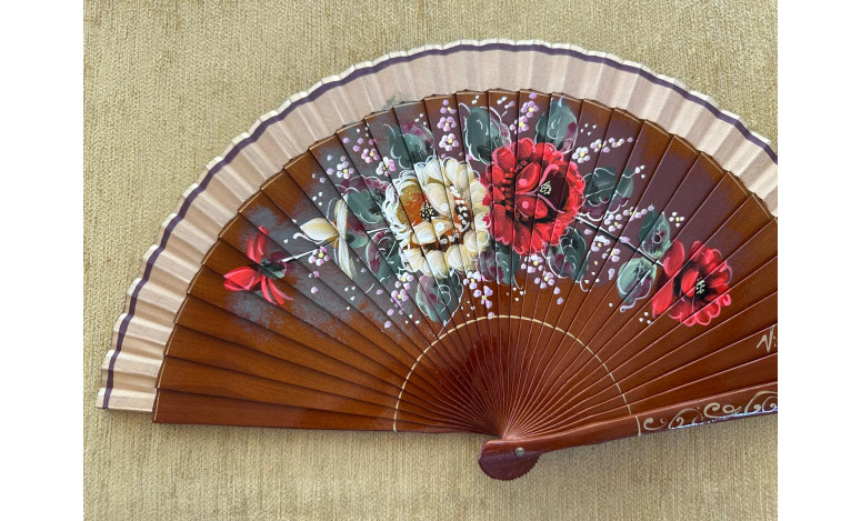 Abanico rosas
