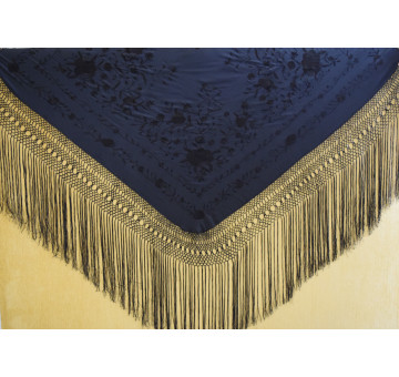 Mantón mano seda 140cm 2
