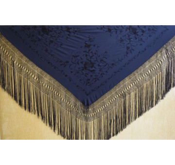 Mantón mano seda 140cm 2