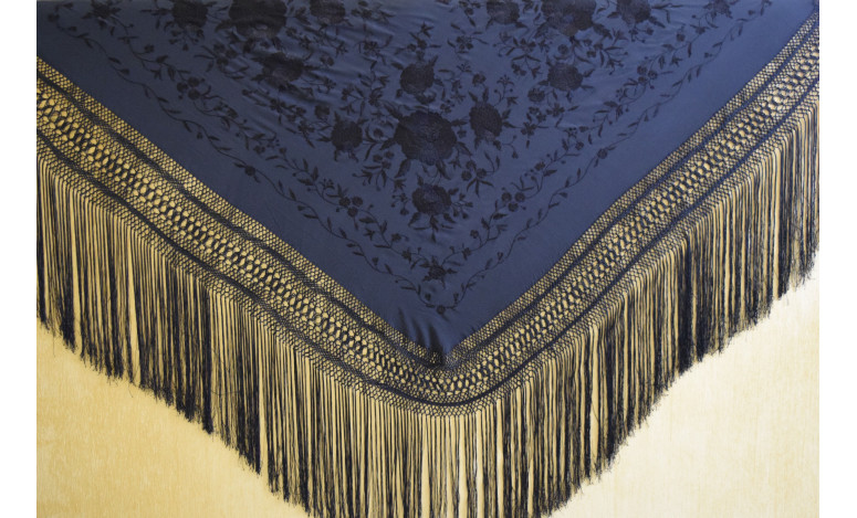 Mantón mano seda 140cm