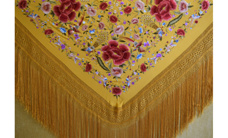 Mantón mano seda 140cm