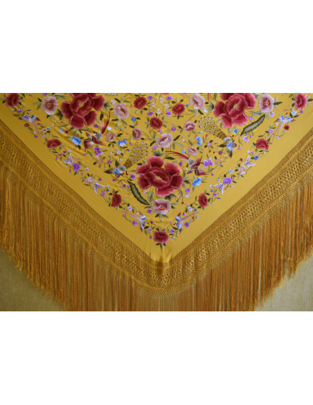 Mantón mano seda 140cm