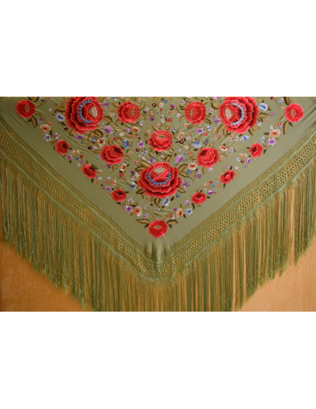 Mantón mano seda 140cm