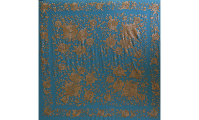 Mantón mano seda 140cm