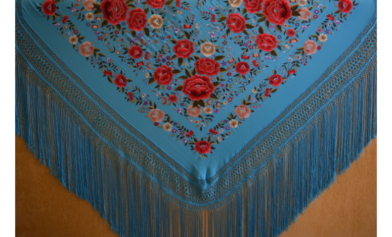 Mantón mano seda 140cm