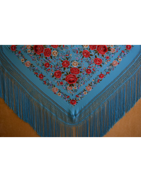 Mantón mano seda 140cm