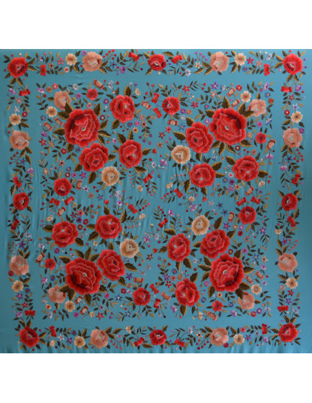 Mantón mano seda 140cm