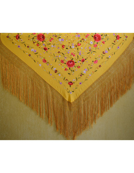 Mantón mano seda 115cm