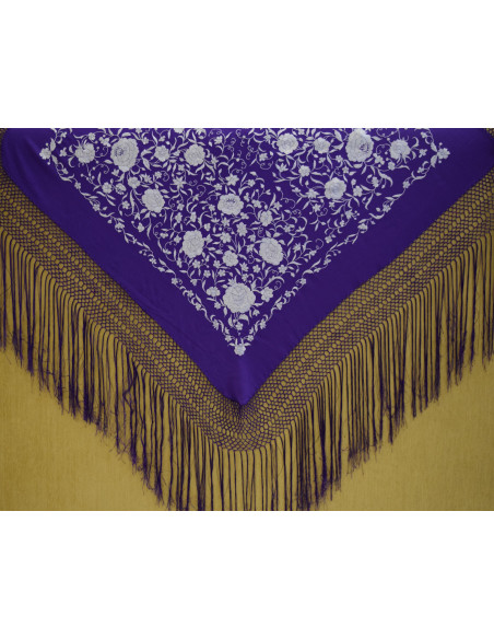 Mantón mano seda 100cm