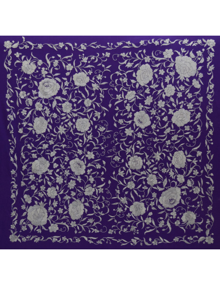 Mantón mano seda 100cm