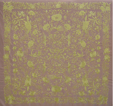 Mantón crespón mano 145cm 2